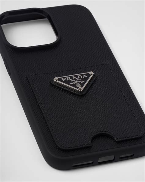 iphone 12 pro max prada case|Black Saffiano cover for iPhone 12 Pro Max .